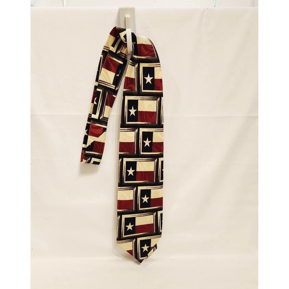 Robert Cellini Texas Flag Men's Necktie‎ 56"